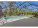 Beautiful screened pool with clear blue water; a perfect outdoor oasis for relaxation and enjoyment at 5805 49Th E Ct, Ellenton, FL 34222