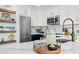 Bright kitchen with sleek countertops, stainless steel appliances, and decor at 6250 Holmes Blvd # 63, Holmes Beach, FL 34217