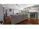 Spacious living room seamlessly connects to the kitchen, featuring an open layout and ample natural light at 6503 32Nd W Ave, Bradenton, FL 34209