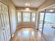 Cozy breakfast nook with wood floors, closet, bay window, and sliding glass doors to lanai at 7201 29Th Avenue W Dr # 306, Bradenton, FL 34209