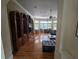 Hardwood floors and bay windows offer a bright and spacious living room at 7732 N Mobley Rd, Odessa, FL 33556