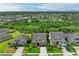 Aerial view showcasing the community layout with ponds and tree coverage at 10708 52Nd E Ct, Parrish, FL 34219