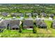 Wide aerial view of homes in the community with lush landscaping and well maintained lawns at 10708 52Nd E Ct, Parrish, FL 34219