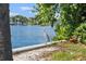 Scenic waterfront view with a great blue heron standing near the water and lush greenery at 116 Vista Hermosa Cir # 204C, Sarasota, FL 34242
