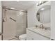 Updated bathroom with sleek shower and vanity offers a refreshing and modern design at 1609 Bayhouse Point Dr # 232, Sarasota, FL 34231