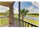 Enjoy picturesque golf course and lake views from this relaxing screened lanai at 18114 Gawthrop Dr # 201, Bradenton, FL 34211