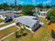 Overhead shot showing the house, driveway, backyard, and the surrounding neighborhood at 2004 19Th W St, Bradenton, FL 34205