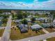 An aerial view of the community, close to commercial buildings, lush greenery, and neighborhood streets at 2004 19Th W St, Bradenton, FL 34205