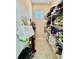 Walk-in pantry features lots of shelving for food storage and household goods at 3120 Oriole Dr # 101, Sarasota, FL 34243