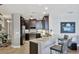 Updated kitchen with granite countertops, stainless steel appliances, and convenient breakfast bar at 3430 77Th W St # 103, Bradenton, FL 34209