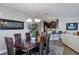 Open concept living space featuring the dining area, kitchen and living room at 3430 77Th W St # 103, Bradenton, FL 34209