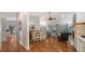 Spacious living room and dining area with hardwood floors and lots of natural light at 4514 Trails Dr, Sarasota, FL 34232