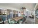 Enclosed outdoor patio featuring furniture and views of the outside at 4514 Trails Dr, Sarasota, FL 34232