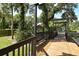 Wooden bridge with benches, leading to community amenities at 4514 Trails Dr, Sarasota, FL 34232