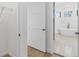 Modern bathroom with freestanding tub and separate shower at 4661 Forlano Cir, North Port, FL 34291