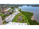 Aerial view of condos surrounded by water and nature provides a serene living environment at 4745 Independence Dr # 4745, Bradenton, FL 34210