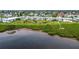 Aerial shot showing complex #4745 with gorgeous lake view provides a serene and beautiful setting at 4745 Independence Dr # 4745, Bradenton, FL 34210