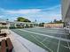 Community shuffleboard courts with covered seating offer a fun recreational space for residents at 4745 Independence Dr # 4745, Bradenton, FL 34210
