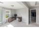 Functional office space featuring a built-in desk, natural light, and closet for organized work at 6356 Mighty Eagle Way, Sarasota, FL 34241