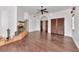 Living room features wood floors, a fireplace, and access to an outdoor area and storage with serene views and fresh air at 681 Avenida De Mayo, Sarasota, FL 34242