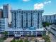 A high-rise condo complex is equipped with a rooftop pool, city views, and private balconies at 101 S Gulfstream Ave # 16C, Sarasota, FL 34236