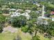 Beautiful aerial view of homes in a lush community with mature trees and landscaping at 2067 Tocobaga Ln, Nokomis, FL 34275