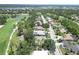 This aerial showcases a golf course community with tree-lined streets and well-maintained properties at 2067 Tocobaga Ln, Nokomis, FL 34275
