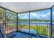 Relaxing balcony showcasing a picturesque view of the water, perfect for enjoying the outdoors at 2100 Oyster Creek Dr, Englewood, FL 34224