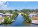 A peaceful waterway provides direct access to the open waters at 2100 Oyster Creek Dr, Englewood, FL 34224