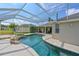Inviting screened-in pool with a spa, seamlessly blending indoor and outdoor living at 3309 45Th E Ave, Bradenton, FL 34203