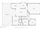 Detailed floor plan showcasing the layout of a single-Gathering home, including the primary bedroom, kitchen, and garage at 3718 61St E Dr, Bradenton, FL 34203