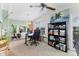 Spacious office area with good natural light, ceiling fan, and stylish decor at 4119 13Th E St, Ellenton, FL 34222