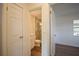 Bright bathroom featuring a glass enclosed shower, updated vanity, and neutral color palette at 4506 20Th W St, Bradenton, FL 34207