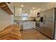 Modern kitchen featuring stainless appliances, white cabinets and stainless steel dishwasher at 4506 20Th W St, Bradenton, FL 34207