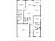 Layout showing bedrooms, bathrooms, kitchen, dining area, living room, screened porch, and garage at 5111 11Th E St, Bradenton, FL 34203
