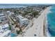 Aerial view of beachfront condos with pristine beach access, parking and easy access to the Intracoastal at 5200 Gulf Dr # 408, Holmes Beach, FL 34217