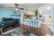 Beautiful view of kitchen island into the office space at 5623 Wilde Oak Way, Sarasota, FL 34232