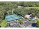 Aerial view of tennis courts and parking area at 5810 Garden Lakes Palm, Bradenton, FL 34203