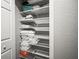 Linen closet offering great storage and organization at 7005 River Hammock Dr # 206, Bradenton, FL 34212