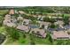 Residential neighborhood aerial view showcasing the property in its lakeside community location at 7637 Sweetbay Cir, Bradenton, FL 34203