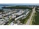 Coastal community aerial showing neighborhood layout and proximity to waterways at 10423 Waterbird Way # 10423, Bradenton, FL 34209