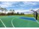 Outdoor basketball court, with a vibrant green surface, perfect for active residents to enjoy a game at 11507 84Th Street E Cir # 102, Parrish, FL 34219