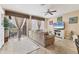 Spacious living area filled with light from sliding glass doors leading to patio at 11507 84Th Street E Cir # 102, Parrish, FL 34219
