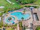 Aerial view of the community pool at 148 Wandering Wetlands Cir, Bradenton, FL 34212