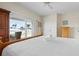 Bedroom features sliding glass doors to a private balcony with beautiful views at 215 65Th St, Holmes Beach, FL 34217