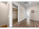 Hallway with closet, bedroom and bathroom access at 215 65Th St, Holmes Beach, FL 34217