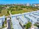 Aerial view of the townhome community and downtown skyline, showcasing the location in a thriving area at 2408 Ezzell Ct, Sarasota, FL 34237