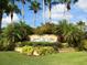 A community entrance sign welcomes residents and guests to Laurel Lakes at 2496 Farms Ct, Sarasota, FL 34240