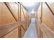 Hallway of wooden storage lockers at 2901 26Th W St # 312, Bradenton, FL 34205