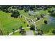Aerial view of the golf course with lush green fairways and serene water features, perfect for a relaxing day on the green at 33 Bishops Court Rd # 118, Osprey, FL 34229